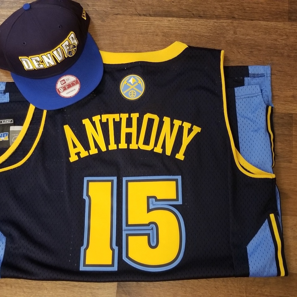 Reebok NBA Denver Nuggets Carmelo Anthony Jersey L